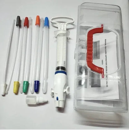 Secure Manual Vacuum Aspiration Kit Double Pinch Valve /  Autoclavable