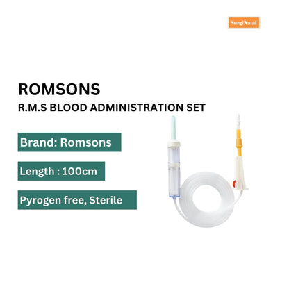 Shop Romsons R.M.S Blood Adminstartion Set (SS-3052) Online