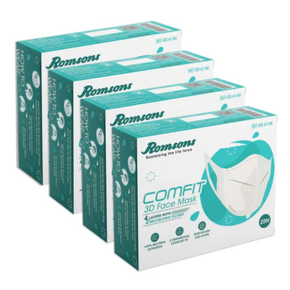 Romsons Comfit 3D Face Mask -Pack of 25