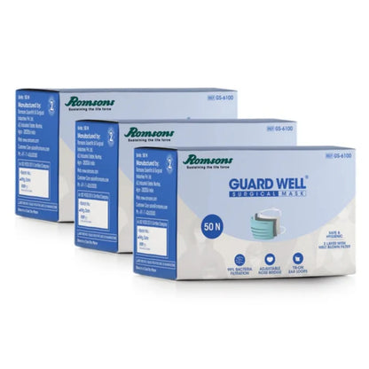 Romsons Guard Well 3 Ply Surgical Mask 50PS