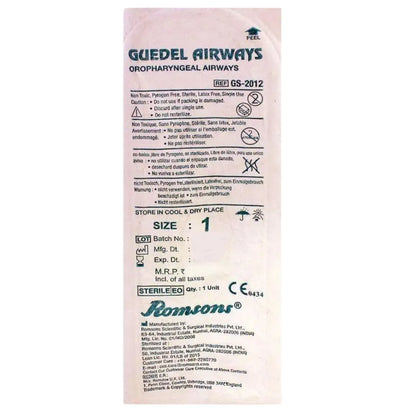 Buy Romsons Guedel Airway | Oro-Pharyngeal Airway Online