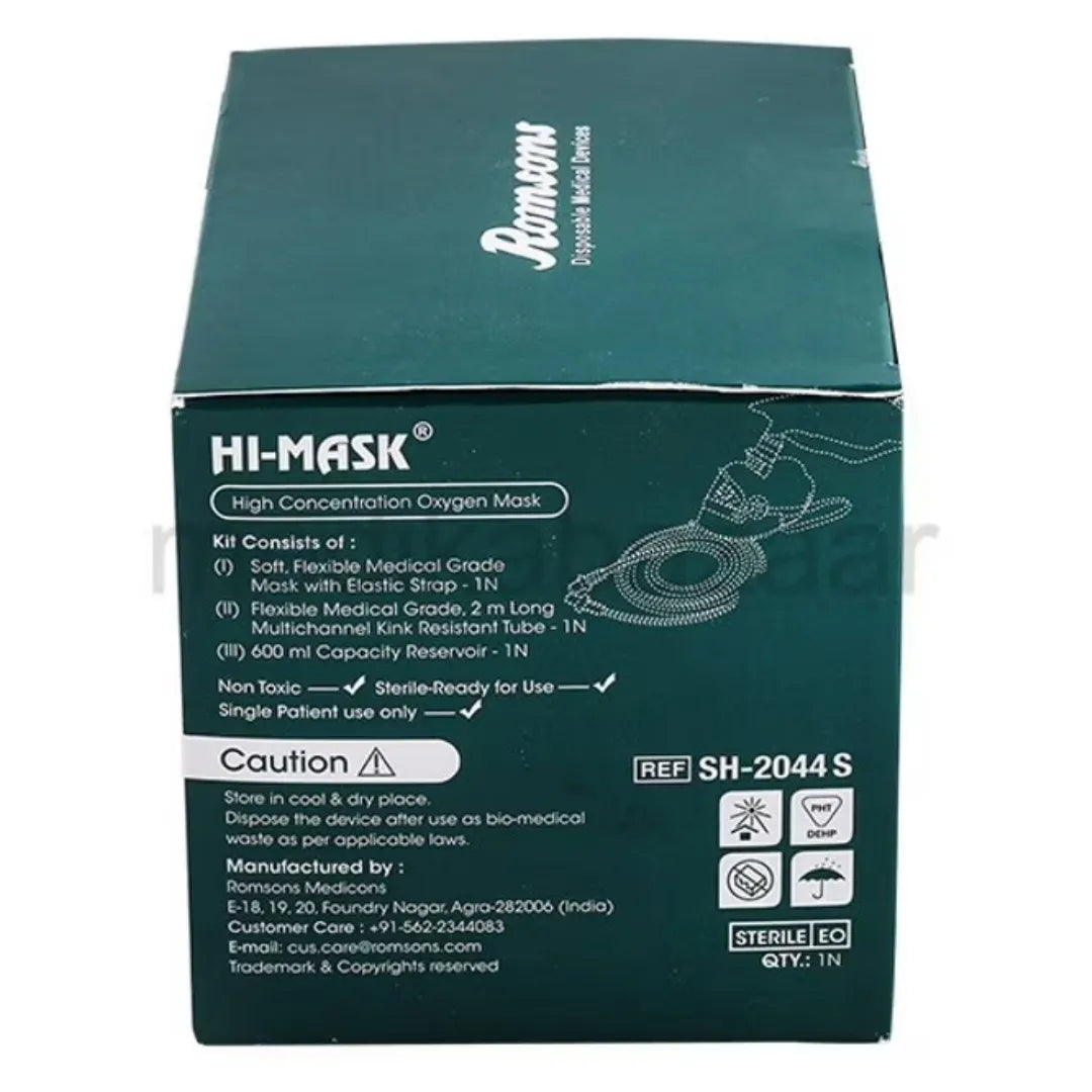 Buy Romsons Hi-Mask Oxygen Concentration Mask Online