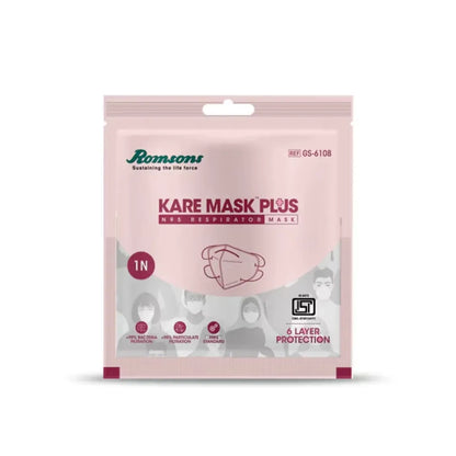 Romsons Kare Plus N95 Head Loop Respirator Face Mask (GS-6108)