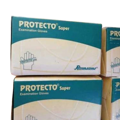 Romsons Plastic Protecto Super Examination Gloves - 50 Pairs