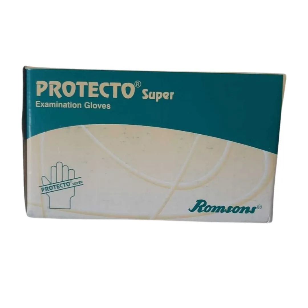 Romsons Plastic Protecto Super Examination Gloves - 50 Pairs