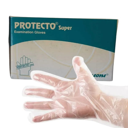 Romsons Plastic Protecto Super Examination Gloves - 50 Pairs