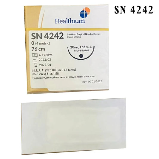 Healthium Trugut Suture 0-0 Chromic - SN4242 Pack of 12
