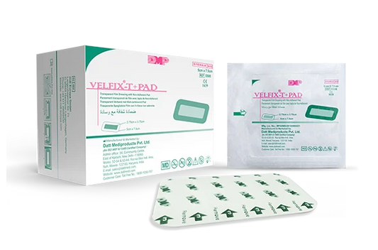 Datt Velfix-T+Pad 8cm x 15cm Adhesive Dressing for Wound Care