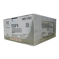 Ethicon PDS II Sutures USP 4-0, 1/2 Circle Round Body - W9115H