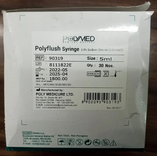 Buy Polyflush Syringe 5ml Online | Polymed
