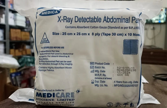 Medicare X-Ray Detectable Abdominal Pad (25cm x 25cm) – Buy Now