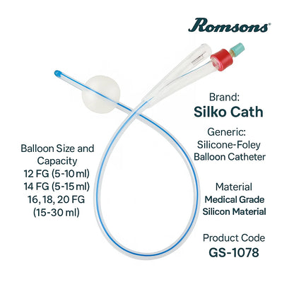 Order Romsons Silicone Foley Catheter GS-1078| Buy Online Now